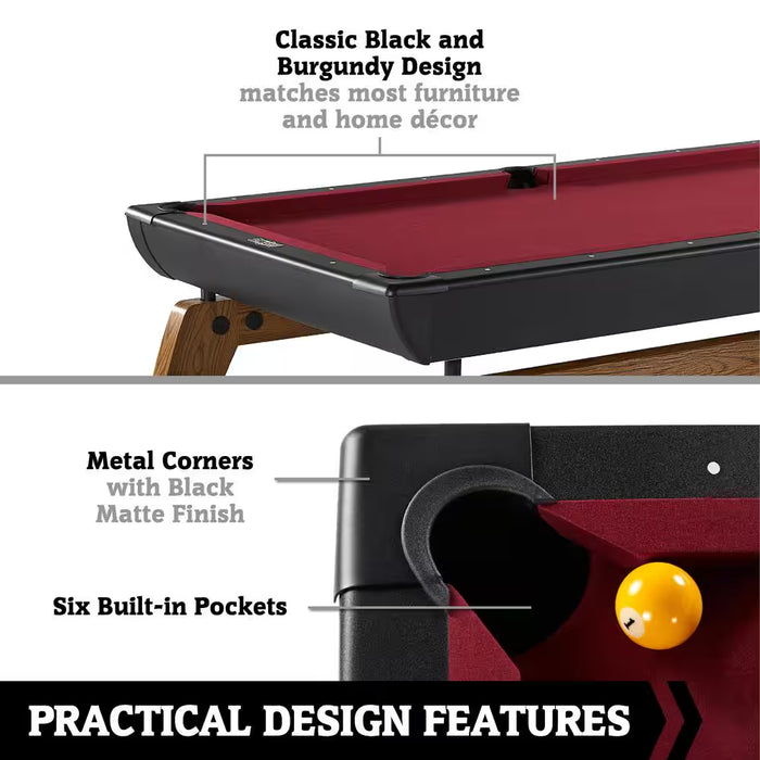 Edgewood 84 In. Pool Table with Accessories