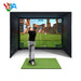 10/12/14Ft Outdoor Golf Training Simulator Cage Sports Practice Golf Simulator Enclosure with Impact Netting and All Poles