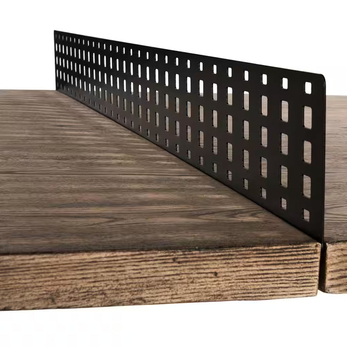 9 Ft Aurora Outdoor Ping Pong Table, Combo Dining Tennis Table with Metal Net and Cover