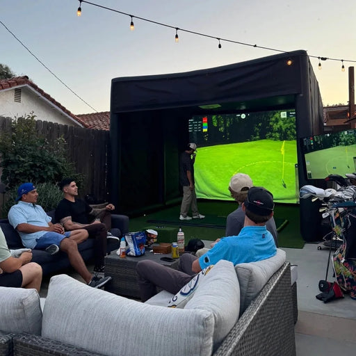 Portable Inflatable Golf Simulator Set - 13X10Ft Dual - Use (Indoor & Outdoor) Golf Practice Swing System with Inflatable Tent & Pump