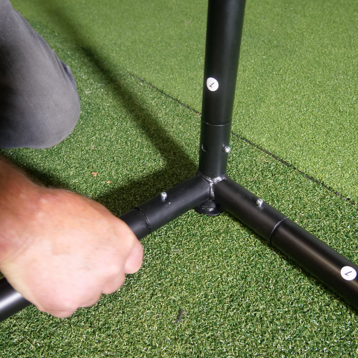 GolfBays SimBox Indoor Golf Simulator Enclosure with Pro+ Impact Screen & Frame
