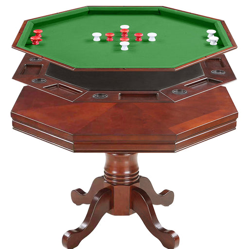 Kingston Walnut 3-In-1 Poker Table